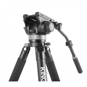 Kingjoy profissional combinado tripé de vídeo resistente K4007 para equipamento fotográfico